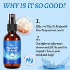 Magnesium Body Oil Spray 60ml 10 Percent Mineral Rich Formula for Muscle and Skin Care Natural Chloride Solution