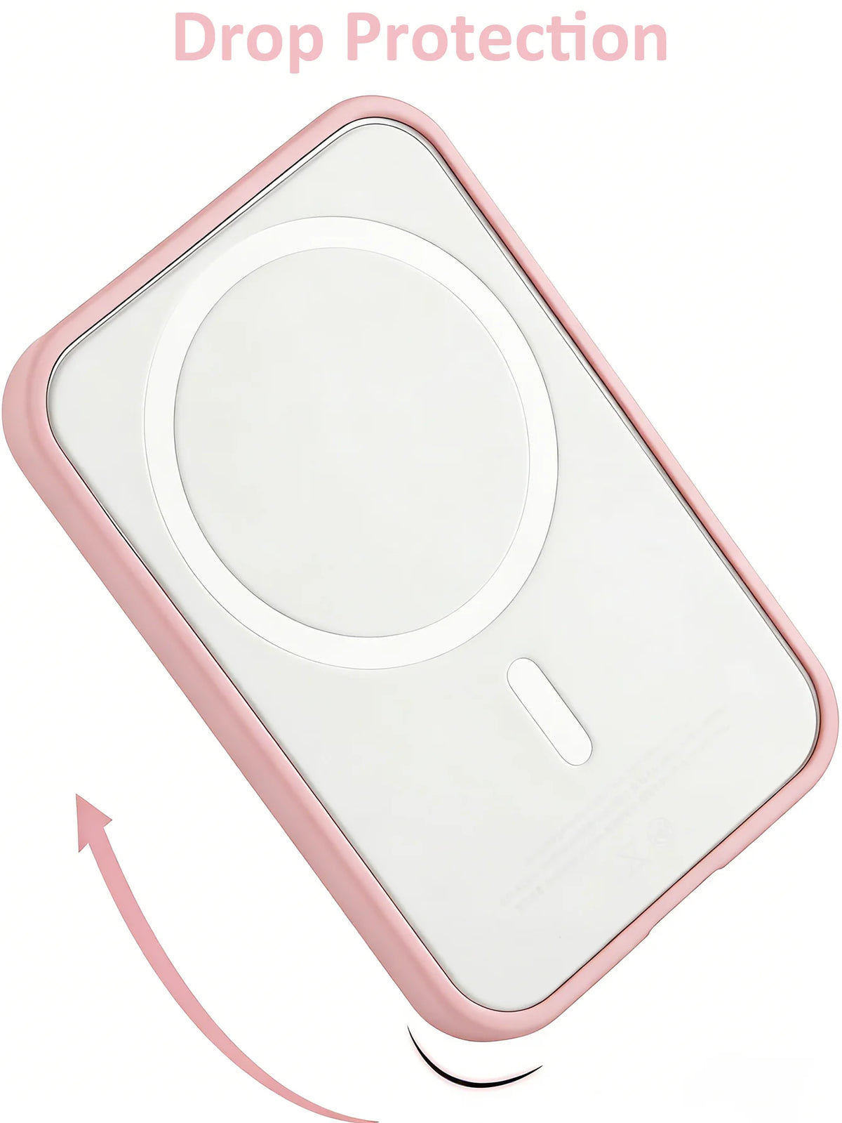 Magsafe Battery Pack Phone Case, Black, Pink, Transparent White/3-Pack |   Compatible with Magsafe Battery Pack, Ultra-Thin Tpu, Shockproof, Ultra-Thin Scratch-Resistant, Protective Bumper Case - Battery Not Included