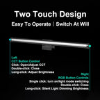 44CM Monitor Light Bar LED Computer Screen Hanging Lights RGB Atmosphere Table Lamp Stepless Dimmable for Work Study Read Gaming
