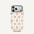 Fcicicase Lovely Flower Case For Iphone 18 17 16 Pro Max 15 14 13 12 Plus 11 For Magsafe Wireless Charge PC +TPU Back Cover Capa