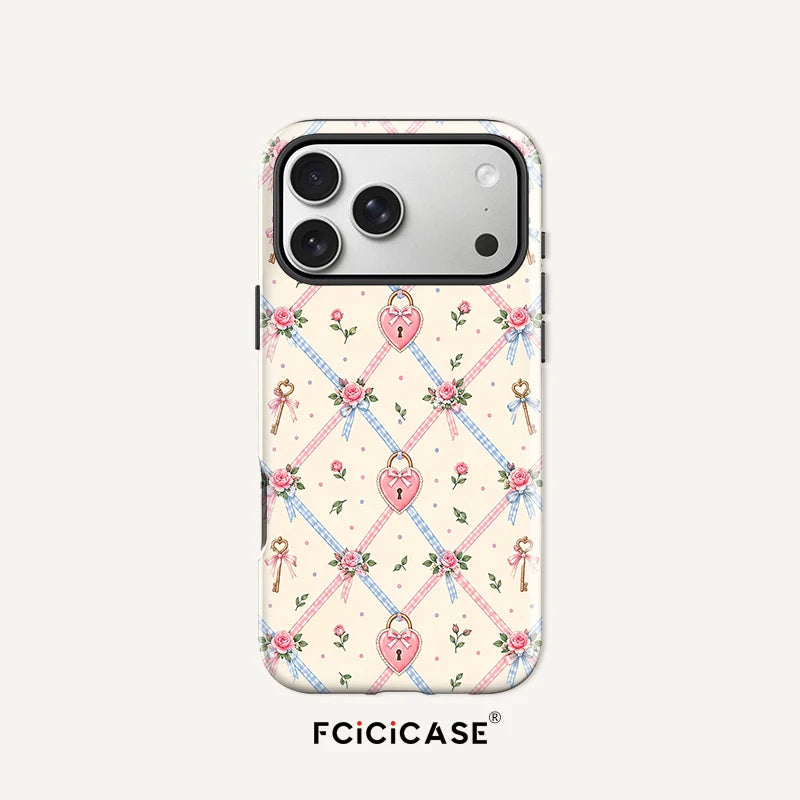 Fcicicase Lovely Flower Case For Iphone 18 17 16 Pro Max 15 14 13 12 Plus 11 For Magsafe Wireless Charge PC +TPU Back Cover Capa