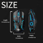 Wired Mouse Six Keys Luminous Game E-Sports Machinery Computer Accessories