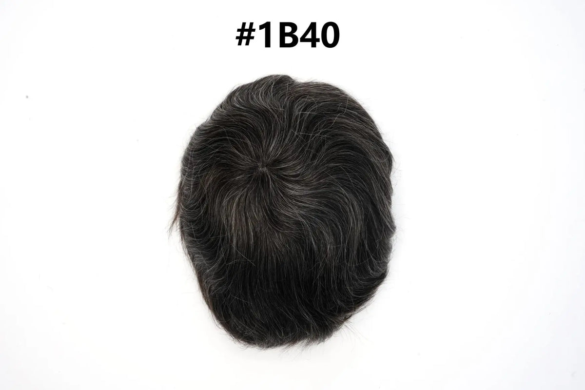 Os21 0.03-0.04mm NG Clearance Thin Skin Toupee Capillary Prothesis Hair Piece For Men Hair Replacement System V Loop Men Toupee