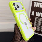 Transparent Defender For Magsafe Case for iPhone 18 17 16 15 14 13 Pro Max Camera AI Touch Control Wireless Charge Acrylic Cover