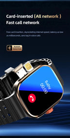 M99 Mini New Package 2.29inch Amoled Smartwatch 5G LTE Android Smart Watch With Rotary Camera GPS WIFI Sim Card Slot 2100Mah