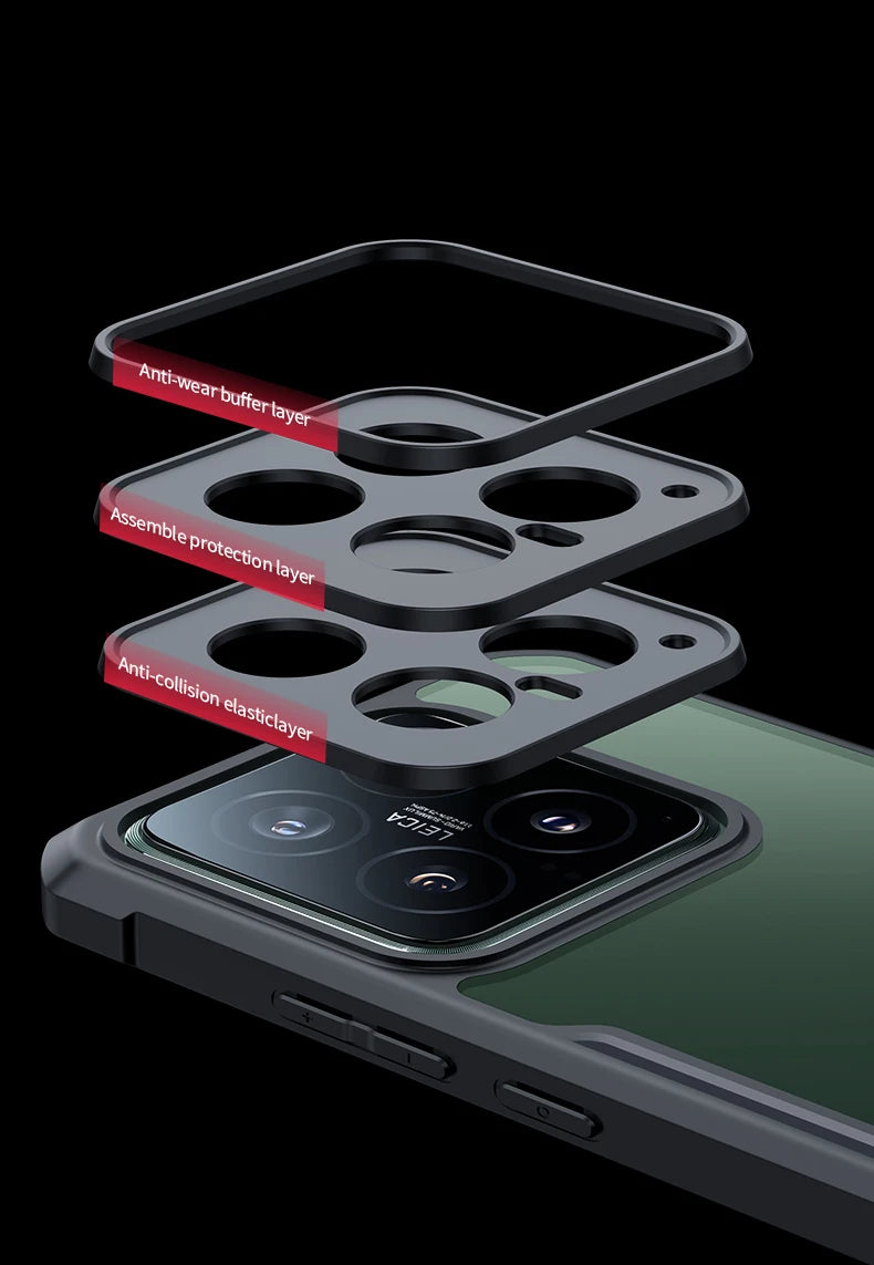 Xundd for Xiaomi 14 Phone Case, Lightweight Drop-Proof Case, Lens Protection, Airbag Drop Protection, Xiaomi 14 Pro, Xiaomi 14 U