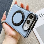 360° Rotating Bracket Magnetic Case For iPhone Duo For Magsafe PU Leather Shockproof Cover Funda