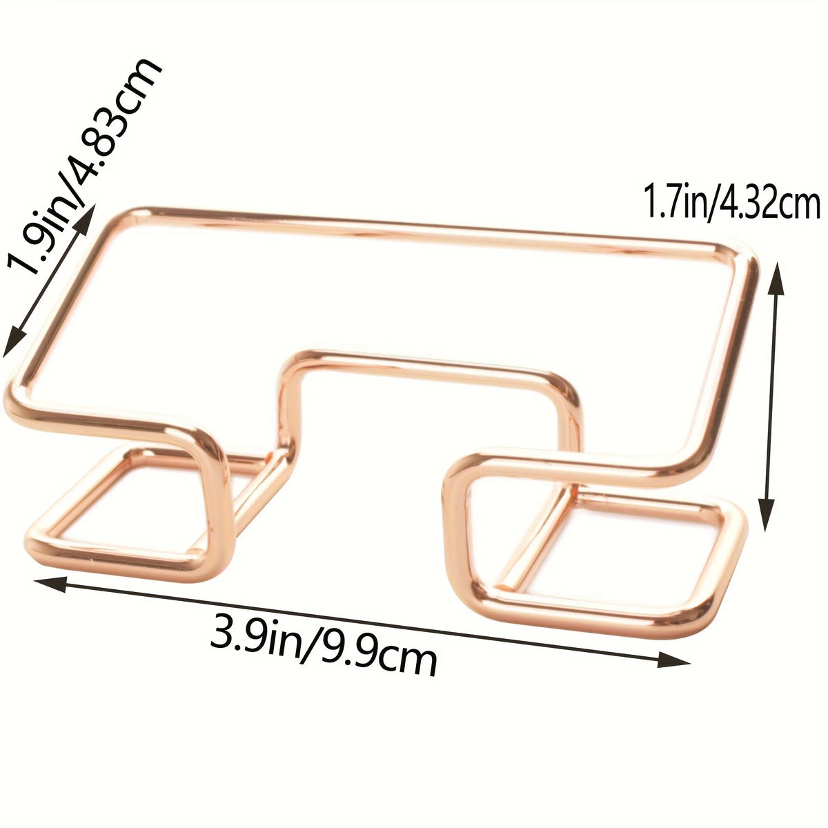 1pc Office Desk Card Holder, Cute Golden Card Storage Box, And Male And Female Office Desk Accessories,stainless steel material.