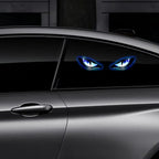 KEVANLY Solar Power Car Demon Eye Light Cool Flashing Warning Light Dynamic Safety Vehicle Signal Lights Universal