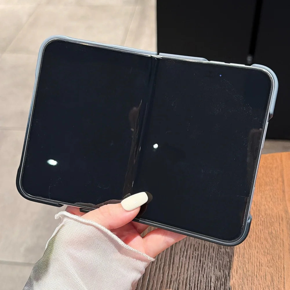 Slim Gradient Color Magnetic Wireless Charging Phone Case For iPhone Duo For Magsafe Protection Ultra Thin Hard PC Folding Cover