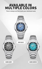 2026 New Luxury Military Man Watch Square Waterproof Luminous Date Week Men Watch Stainless Steel Quartz Men's Watches Reloj+box