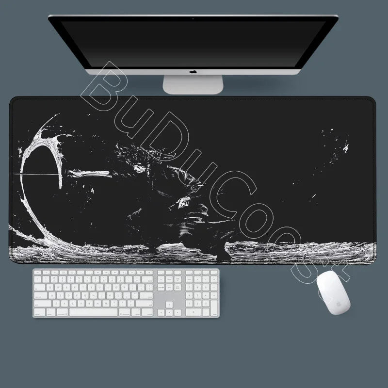 New HD Printing Miyamoto Musashi Vagabond Manga Mousepad Large Gaming Compute XXL PC Keyboard Mouse Mat Non-slip Rubber Desk Mat