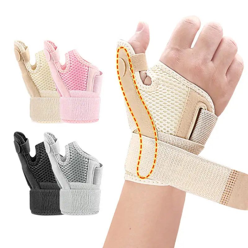 1/2pcs Flexible Splint Wrist Thumb Support for Tendonitis Arthritis Breathable Thumb Protector Guard Fits Right and Left Hand