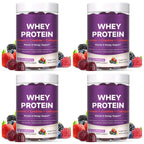 Protein Gummies with Whey Creatine Collagen 12g Protein Muscle Support Energy Nutrition Sugar Free Fitness Supplement 60 Gummies