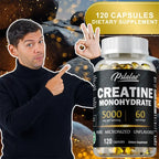 Creatine Monohydrate Capsule - Enhance Muscle Strength, Relieve Fatigue, Promote Energy Production, and Improve Performance