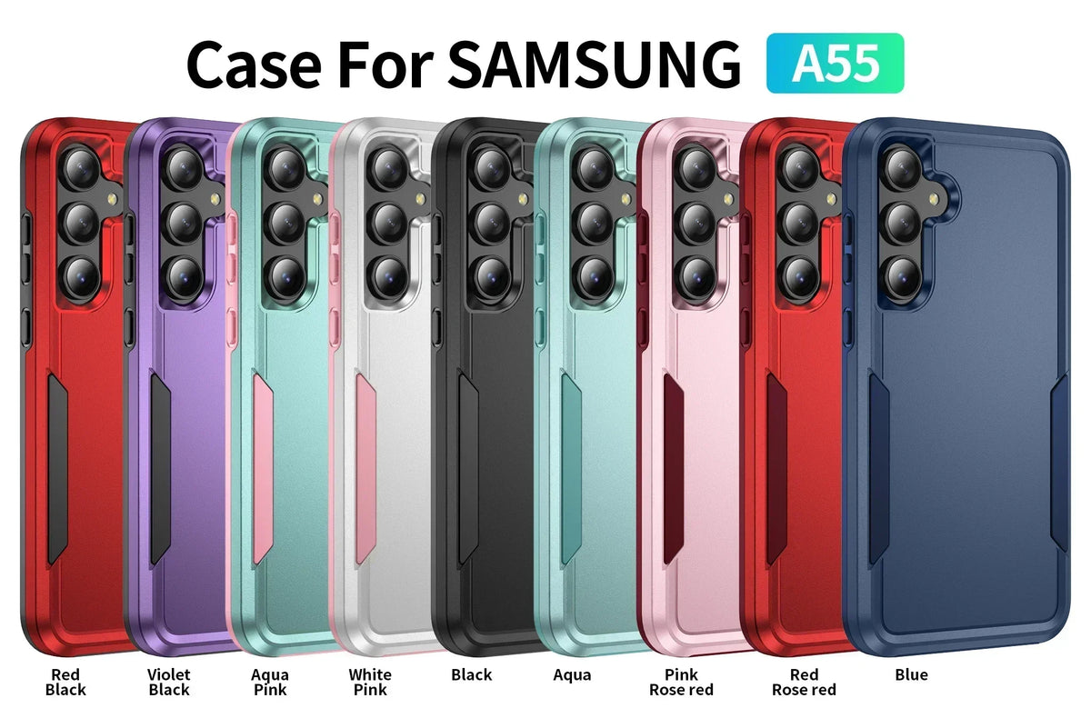 Case For Samsung Galaxy A56 A36 A26 A16 A06 A57 A37 A27 A55 A15 A35 5G A54 A14 A24 A53 A05S Heavy Duty Rugged Protective Cover