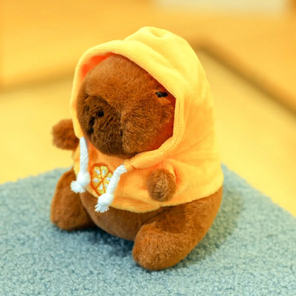 Cute Capybara Plush Toy Hoodie with Wings Simulation Doll Small Size Stuffed Animals Anime Fluffty Toy Birthday Party