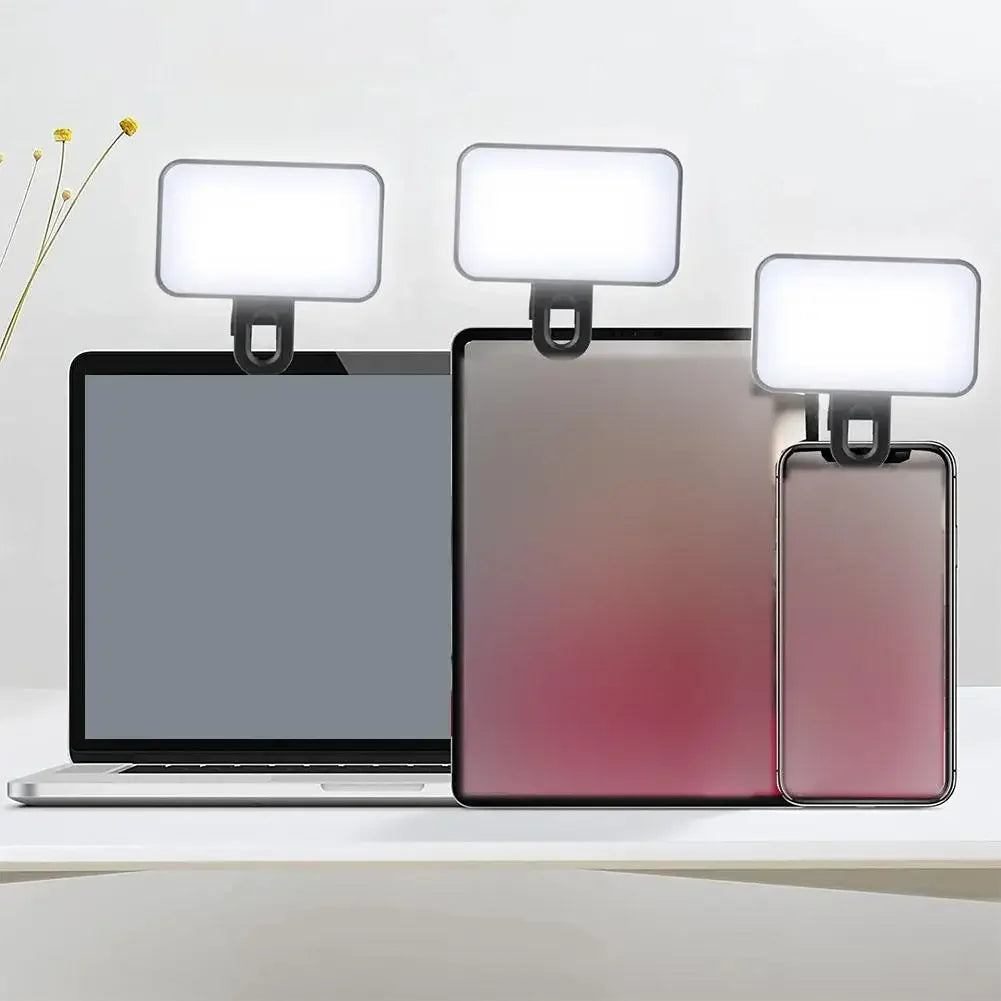 Mini Clip-On Selfie Fill Light – 3 Brightness Modes
