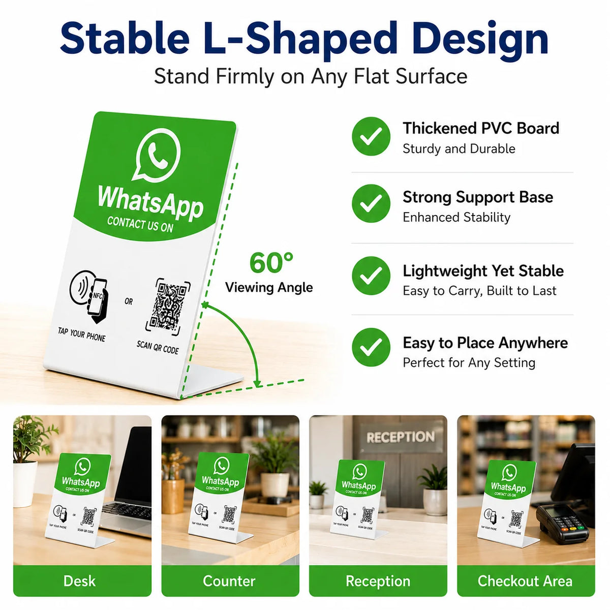 N-tag 215 Crad for Google Review NFC station table NFC 13.56Mhz programmable Reviews display bending card