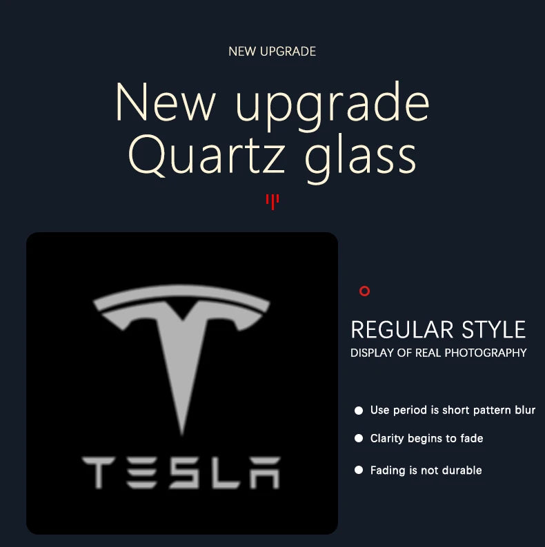 Tesla 2pcs Car HD Projector Lamp LED Door Welcome Light For Tesla Model S Model Y Model 3 Model X