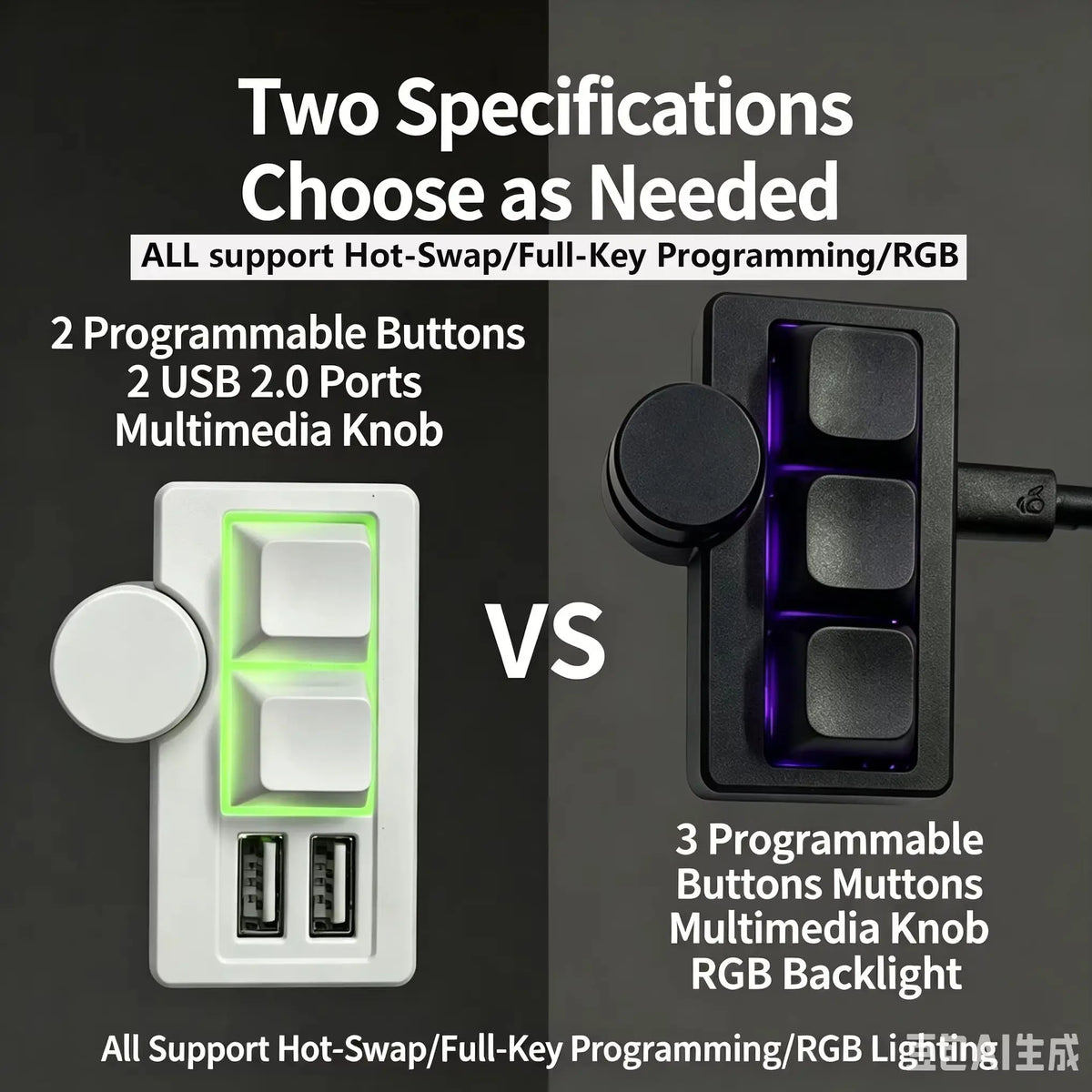 RGB Backlit Wired Mini Gaming Keyboard Hot-Swappable Portable Multi-Combination/Multimedia Game Office Custom Shortcut Keyboard