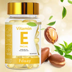 Vitamin E Facial Essence Capsule with Retinol Jojoba Seed Oil & Collagen for Brighter Skin Moisturizing & Smoothing 0.5ml X 90 C