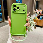 Phone Case For iPhone 18 17 16 15 14 13 12 11 Pro Xs Max 7 8 Plus 16e 17e Crossbody Adjustable Lanyard Strap Rope Soft Cover