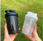 400ML Shaker Bottles Colorful  Whey Protein Powder Mixing Bottle Fitness Gym Shaker Outdoor Portable Plastic Drink Cup