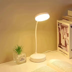 Flexible LED Desk Lamp with 3-Level Dimmer, USB Powered, Eye-Caring, Warm, White Light, Perfect for Home, Office, Reading, Study