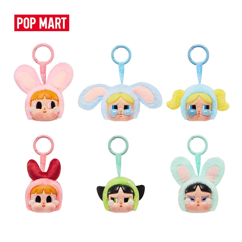 POP MART CRYBABY x Powerpuff Girls Series - Vinyl Face Plush Blind Box 1PC/6PCS Mystery Box