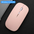 Wireless Mouse Dual Modes Bluetooth-compatibl 2.4G Portable Office Mouse for Laptop Notebook PC MacBook Battery Gaming Mouse