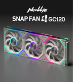 Nollie FAN GC120 ARGB Cooling Fan Modular Stackable Splicing PWM Silent 120mm RGB Fans