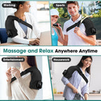 Enlarge Electric Heating Shoulder and Knee Massager 3 Levels Electric Vibration Muscle Relax Belt For Arm Muscle