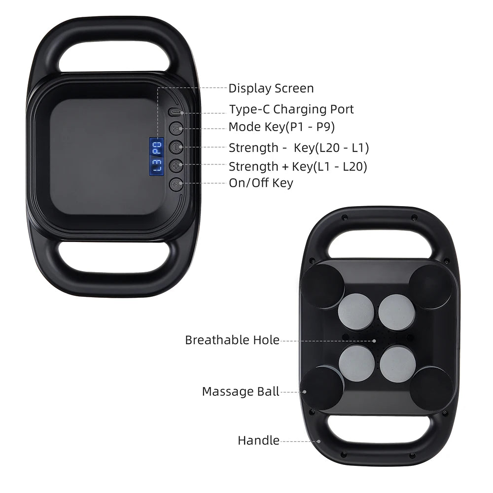 8-Head Fascia Gun High-Frequency Vibration Body Massage Gun Back and Waist Massager Neck Shoulder Massager Muscle masajeador