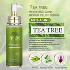 AILKE Tea Tree Oil Serum for Face and Body, Brightening, Moisturizing, Anti Acne Essence, With Vitamin E & Vitamin B3, 100ml