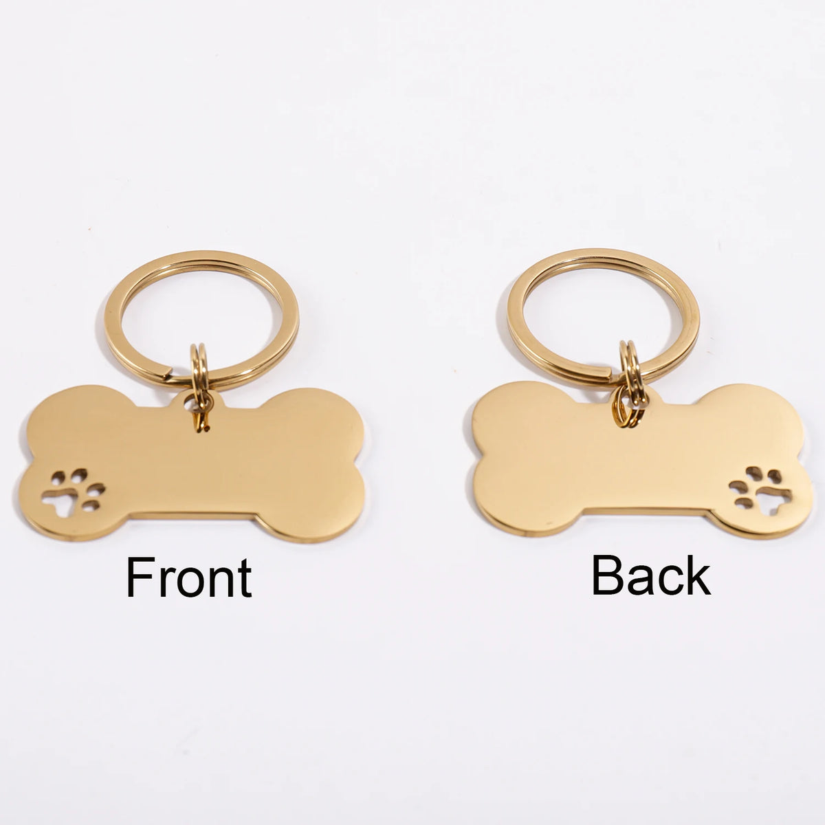 Custom Name Dog Tags Personalized Text Dog ID Tag Bone Shaped Stainless Steel Laser Engraving Anti-lost Customized Pets ID Tag