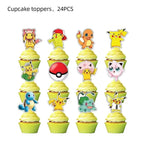 PokeMoned Theme Party Favors Slap Bracelets Stickers Keychain Party Gifts Goodie Bag Stuffers Fillers Birthday Party Decorations