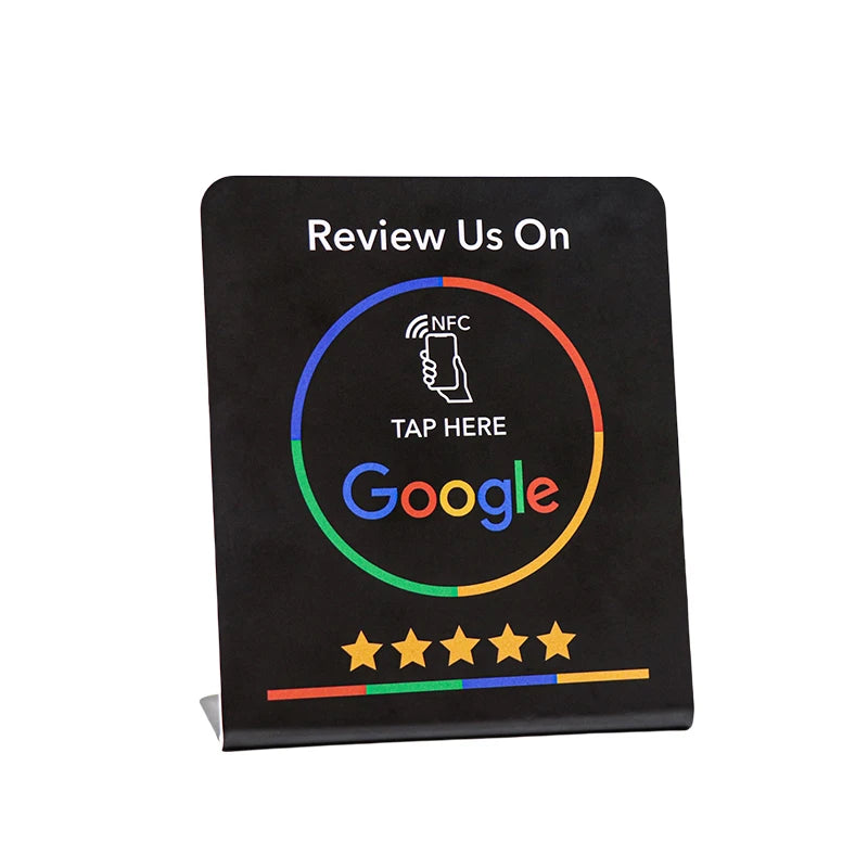 N-tag 215 Crad for Google Review NFC station table NFC 13.56Mhz programmable Reviews display bending card