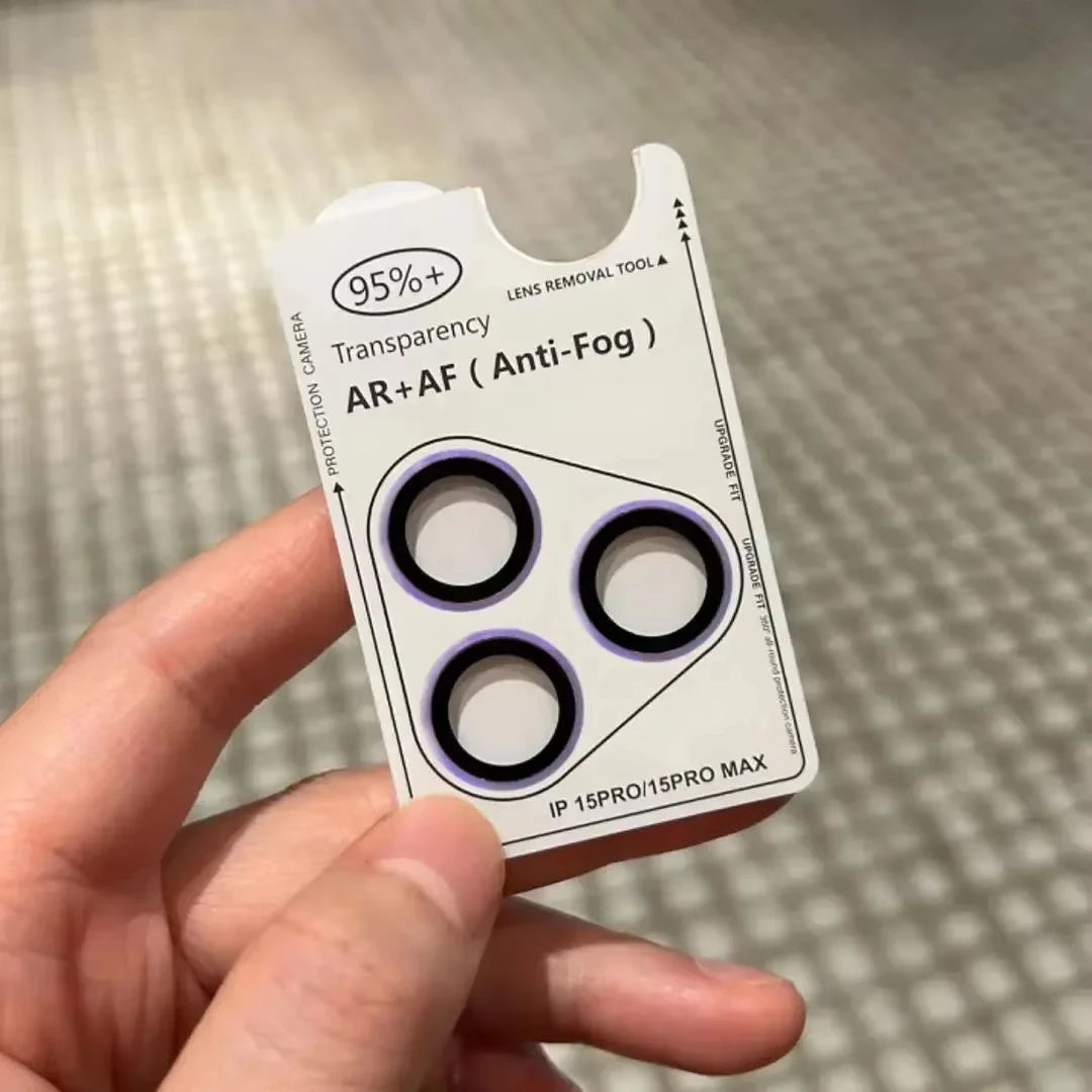 Quick Install Camera Lens Protector with Positioning Frame and Pry Tool, Compatible with iPhone 17/16/15/14/13/12 Pro Max
