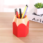 Cute Pencil Holder Desk Organizer Stationery Storage Box   Large Mouth Pen Holder Makeup Brush Organizer Box Office Accessories