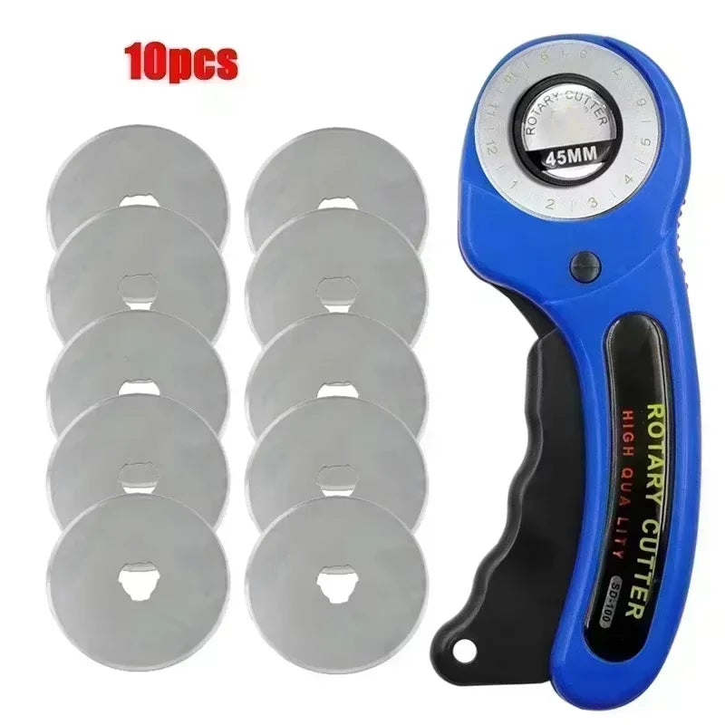 Sewing Rotary Cutter Kit 45mm Rotary Cutter  Cutting Mat Patchwork Ruler Precision Knife for Sewing Quilting Crafts