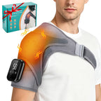 Electric Heating Shoulder Knee Massager with 3 Levels Vibration Muscle Relax Belt for Arm Enlarge Size for Shoulder