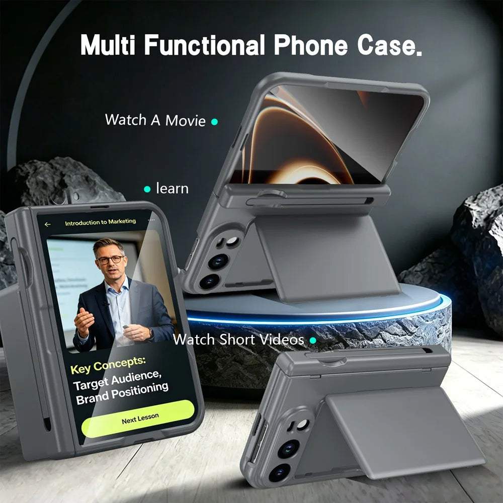 iPhone Duo Case With S Pen Holder Card Wallet Hinge Screen Protector And Stand