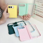 Luxury Skin Feel Frosted Matte Fold Phone Case For iPhone Duo Ultra 18 Fold Hinge Protective Ultra-thin PC Shockproof Hard Cover