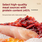 PAINTPET Bio-Mimetic Bloodworm Fish Food, Slow Sinking Protein Pellets for Tropical Fish, Universal Diet for Guppy, Tetra, Betta