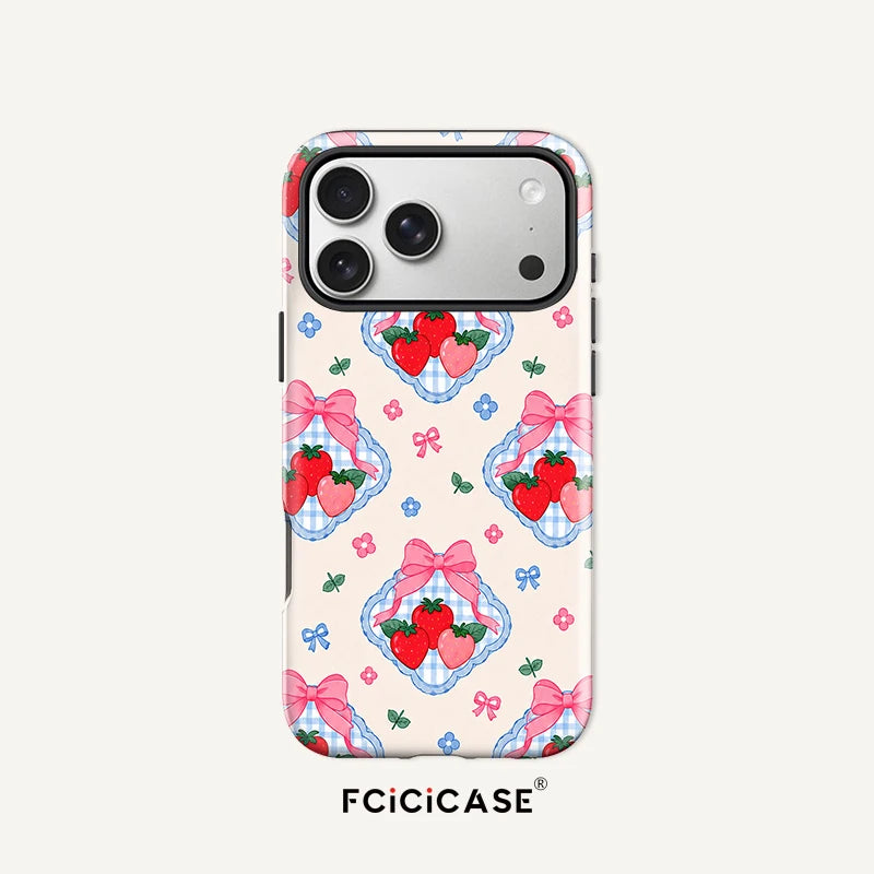 Fcicicase Lovely Flower Case For Iphone 18 17 16 Pro Max 15 14 13 12 Plus 11 For Magsafe Wireless Charge PC +TPU Back Cover Capa