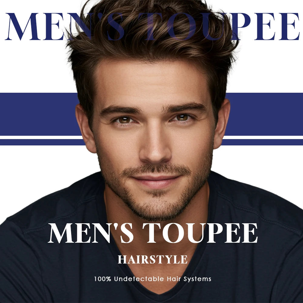 Os21 0.03-0.04mm NG Clearance Thin Skin Toupee Capillary Prothesis Hair Piece For Men Hair Replacement System V Loop Men Toupee