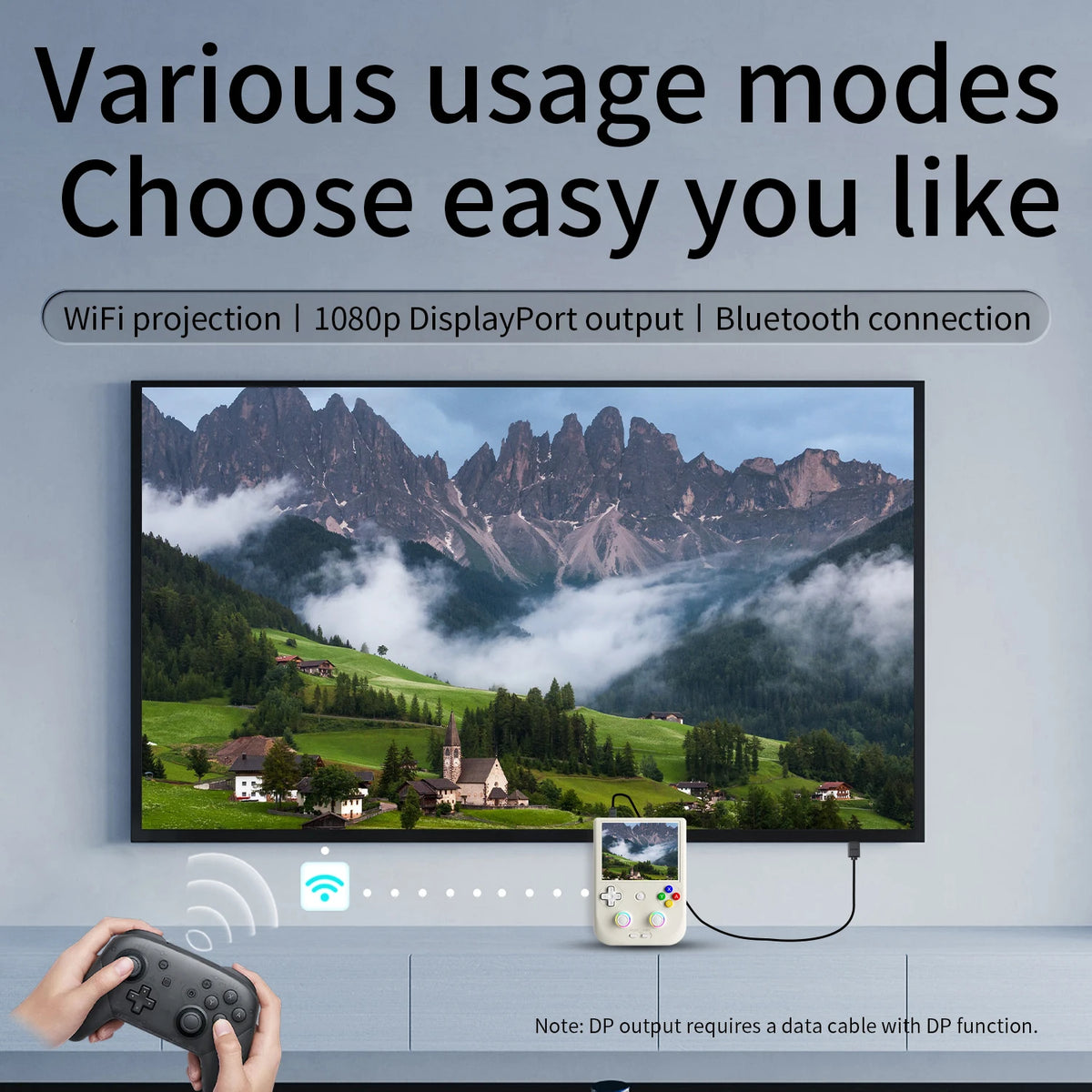 Anbernic RG406V Handheld Game Console 4’’ IPS Touch Screen Android 13 Unisoc T820 64-bit Game Player 5500mAh RGB Lightingernic