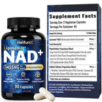 90 Capsules NAD+ Supplement, 1500mg - Liposomal NAD+ Supplement