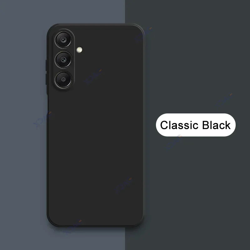 Original Square Liquid Silicone Phone Case for Samsung Galaxy A26 A36 A56 5G 360 Soft Protective Anti-drop Shockproof Back Cover